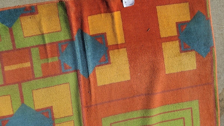 Original 6.4' X 13.7' Art Deco Revival Area Rug From the Arizona Biltmore - 9