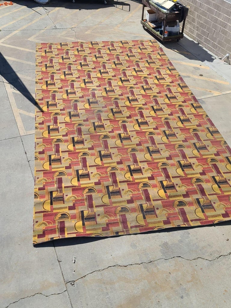 Large 22.7' Art Deco Edward Fields Style Area Rug from the Queen Mary - 4