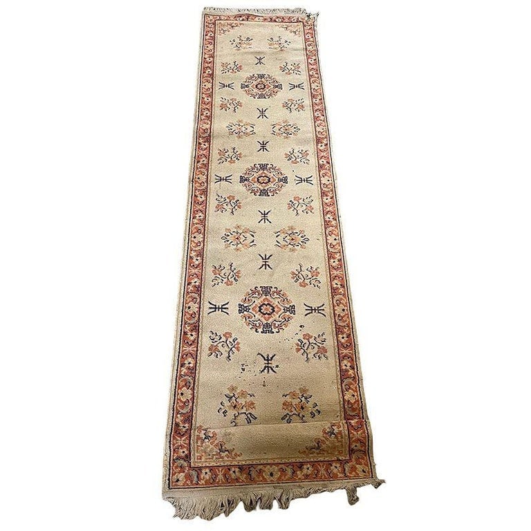 8' Foot Hand Knotted Wool Turkish Oushak Runner Rug - 4