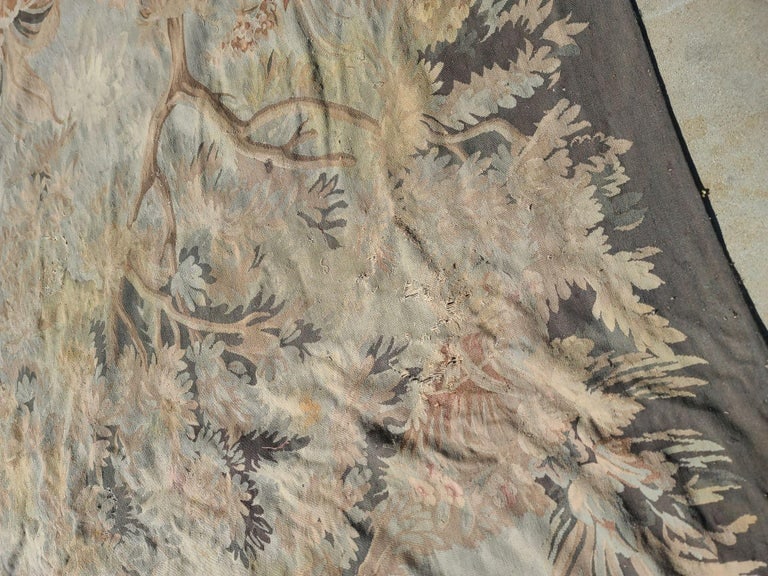 14' Foot Trans Atlantic Wool Tropical Palm Theme Area Rug - 6