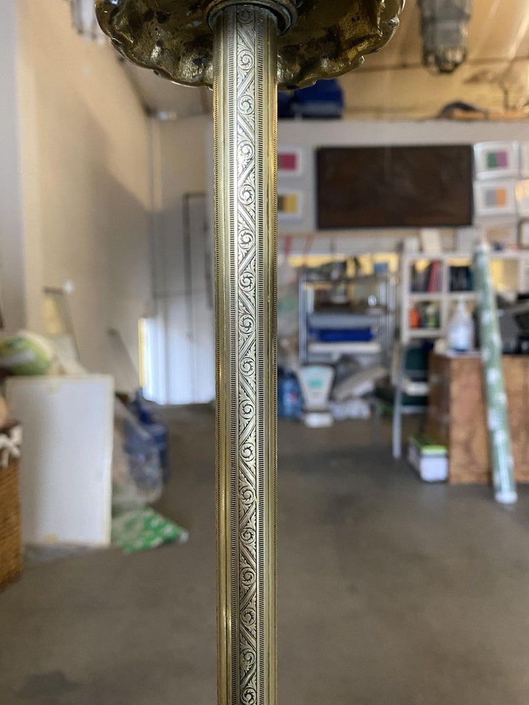 Rare Brass Nude Figural Art Deco Reading Floor Lamp by Frankart - 8