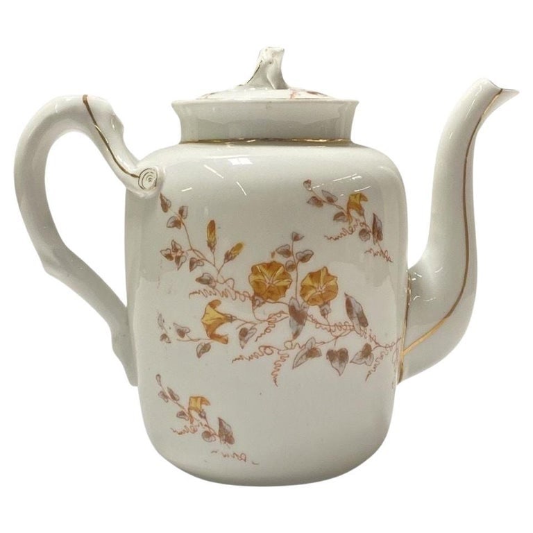 1910's Carlsbad Gutherz Floral Blossom Pattern Tea or Coffee Pot - 2