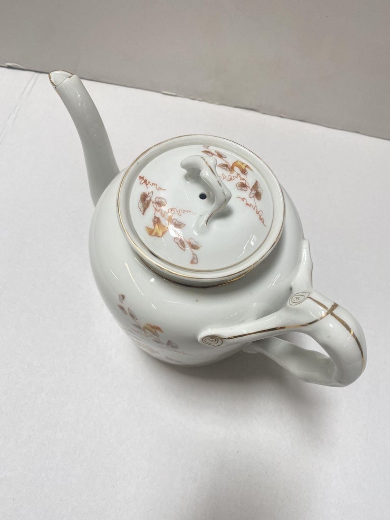 1910's Carlsbad Gutherz Floral Blossom Pattern Tea or Coffee Pot - 6