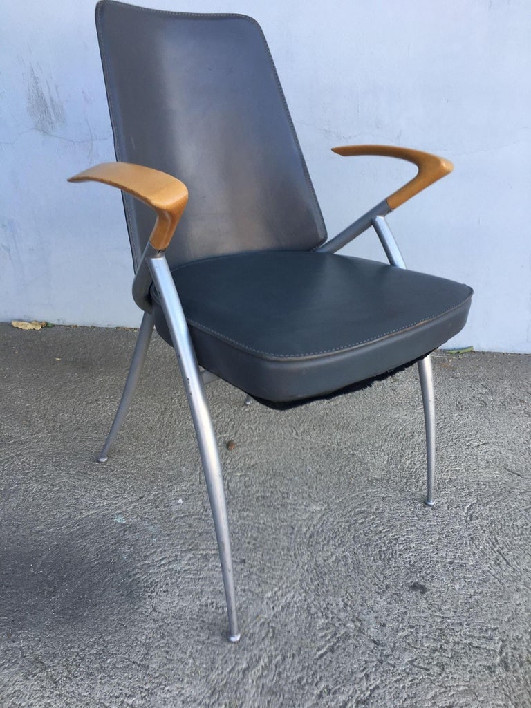 1980's Paul Tuttle Style Post Modernist Dining Chair Set of four - 3