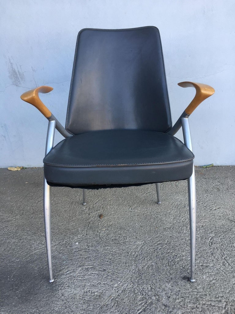 1980's Paul Tuttle Style Post Modernist Dining Chair Set of four - 4
