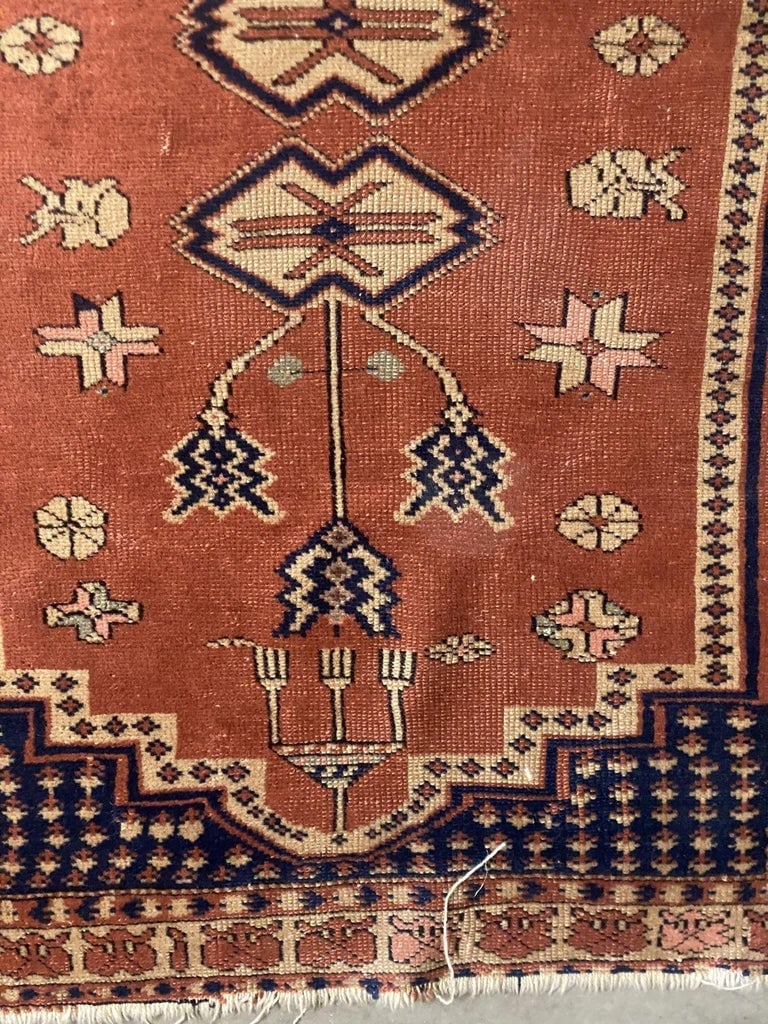 Persian Style Runner Silk 1930s Rug Runner - 6