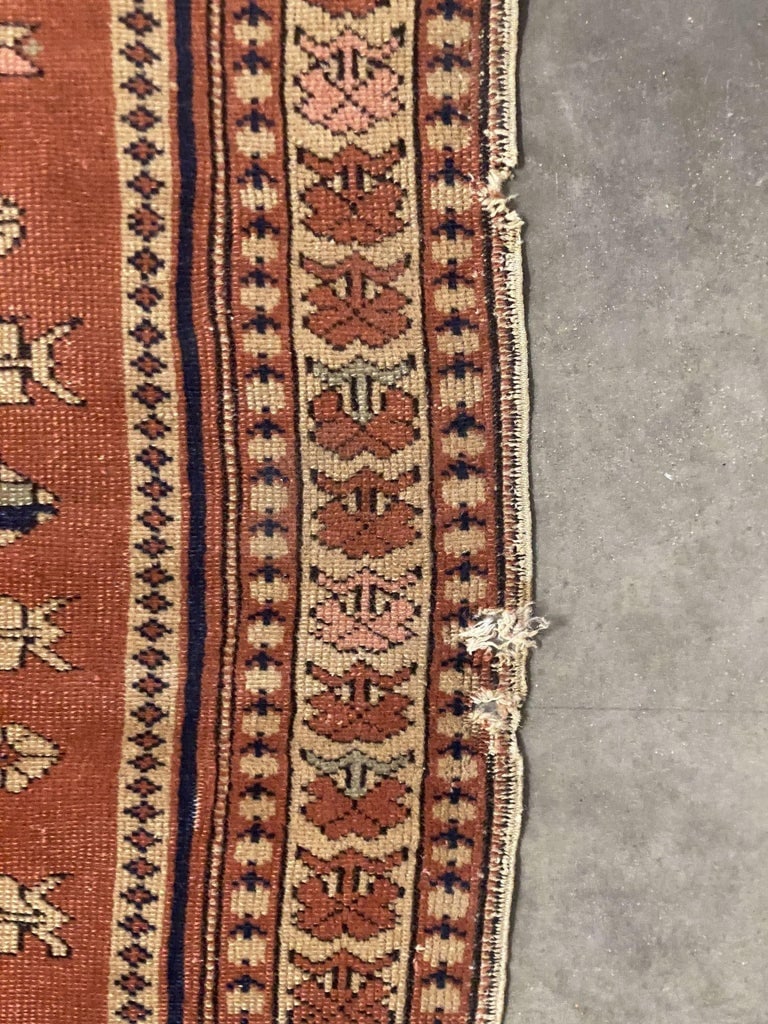 Persian Style Runner Silk 1930s Rug Runner - 7