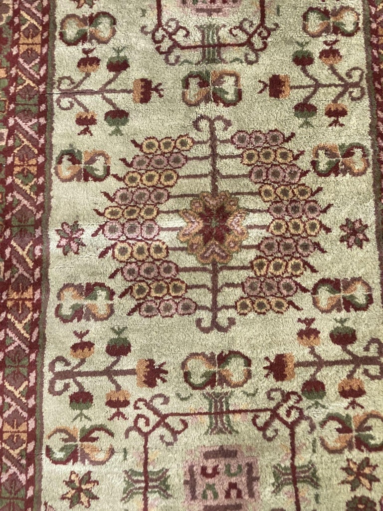 Post War Persian Style Runner Hand Loom 1950s Rug Runner - 10