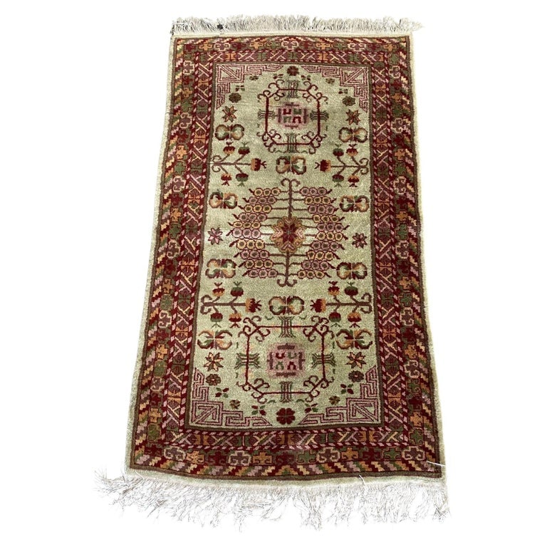 Post War Persian Style Runner Hand Loom 1950s Rug Runner - 2