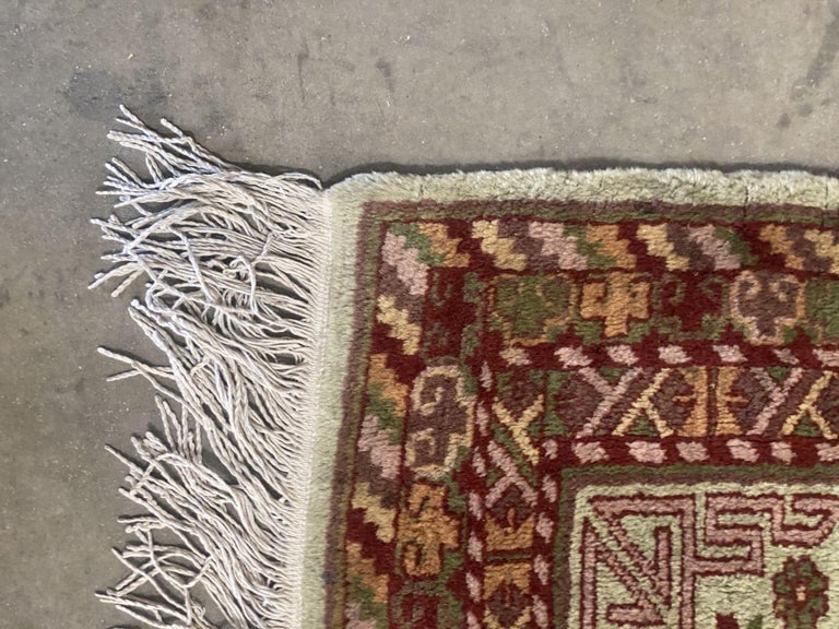 Post War Persian Style Runner Hand Loom 1950s Rug Runner - 5