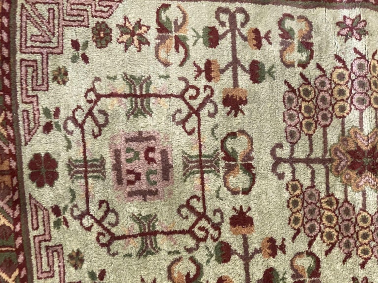 Post War Persian Style Runner Hand Loom 1950s Rug Runner - 6