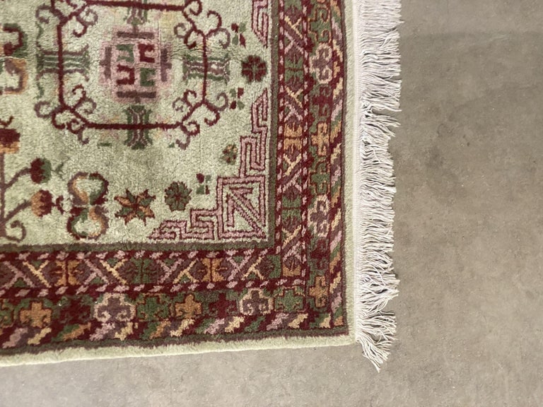Post War Persian Style Runner Hand Loom 1950s Rug Runner - 8