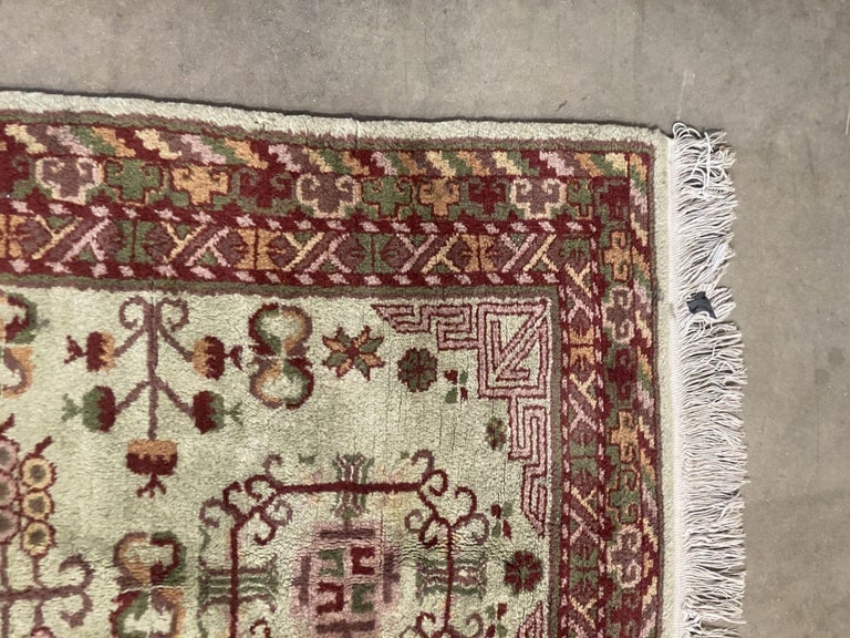 Post War Persian Style Runner Hand Loom 1950s Rug Runner - 9