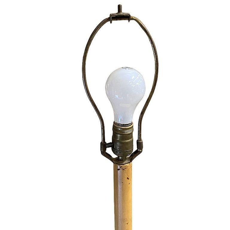 Restored Rare Mid Century Rattan Pole Floor Lamp & Drink Stand w Magazine Holder - 8