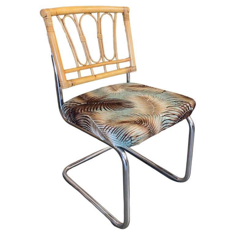 Rare Restored Marcel Breuer Rattan Back Chrome "cesca" Chairs By Virco, Set of 4 - 3