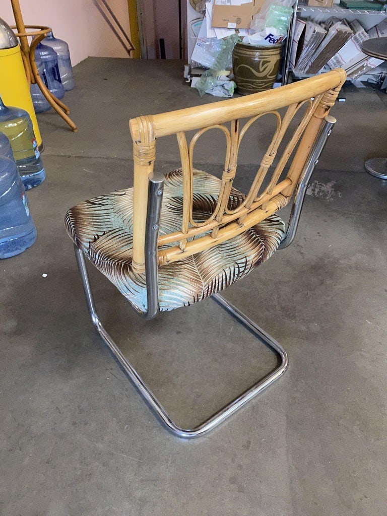 Rare Restored Marcel Breuer Rattan Back Chrome "cesca" Chairs By Virco, Set of 4 - 7