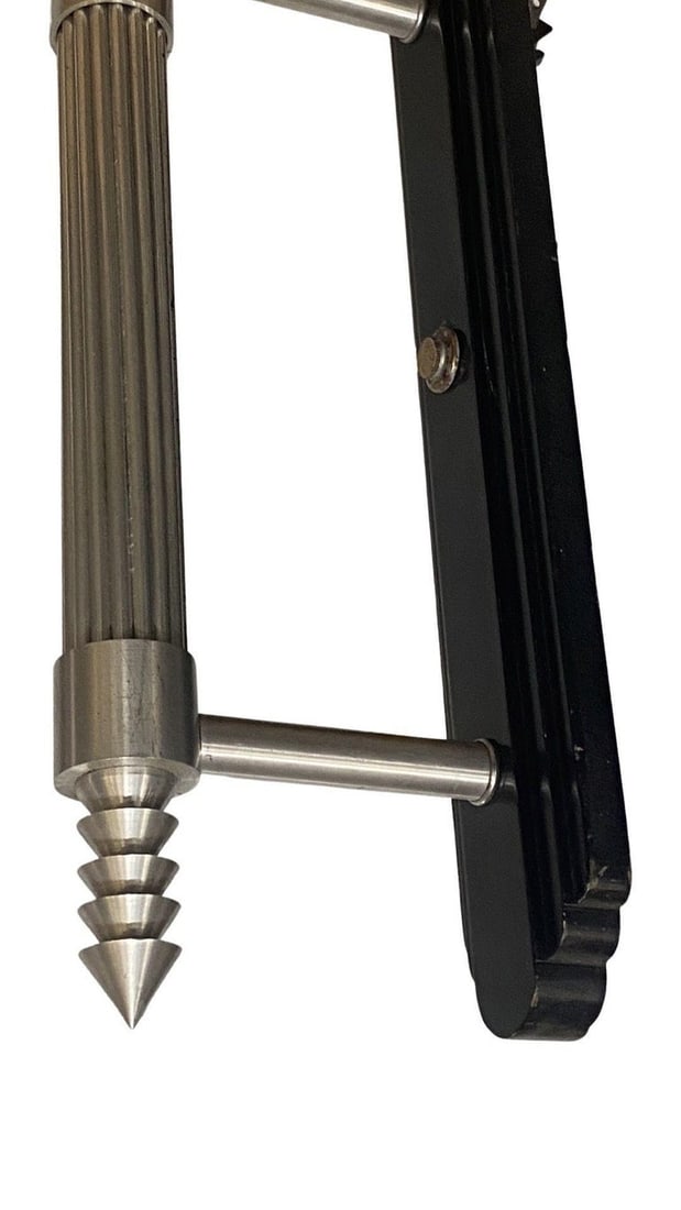 Large 30" Machine Age Spun Aluminum & Steel Torchiere Wall Sconce, 4 Available - 7