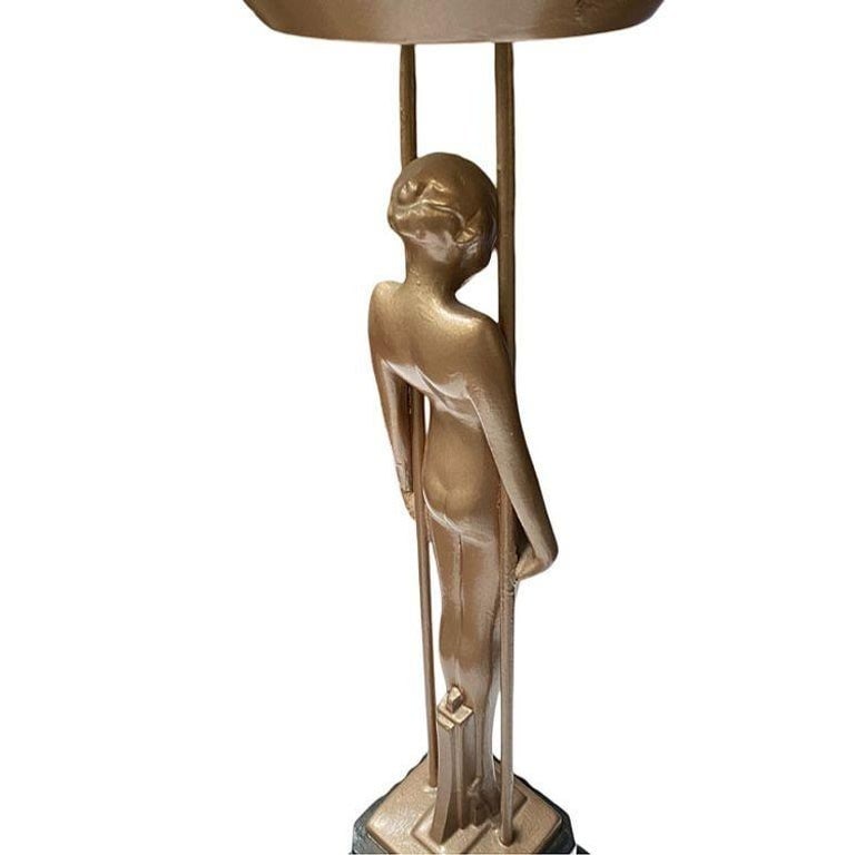 Frankart Copper-Tone Nude ‚ÄúSarcophagus Girl‚Äú Figural Cocktail - 11