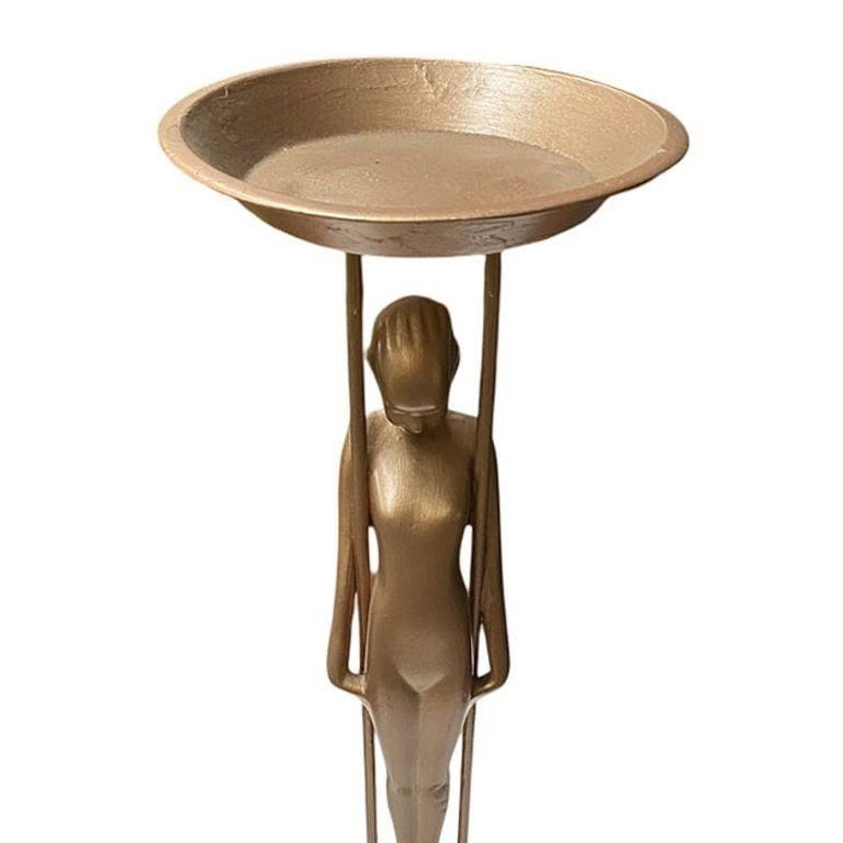 Frankart Copper-Tone Nude ‚ÄúSarcophagus Girl‚Äú Figural Cocktail - 8