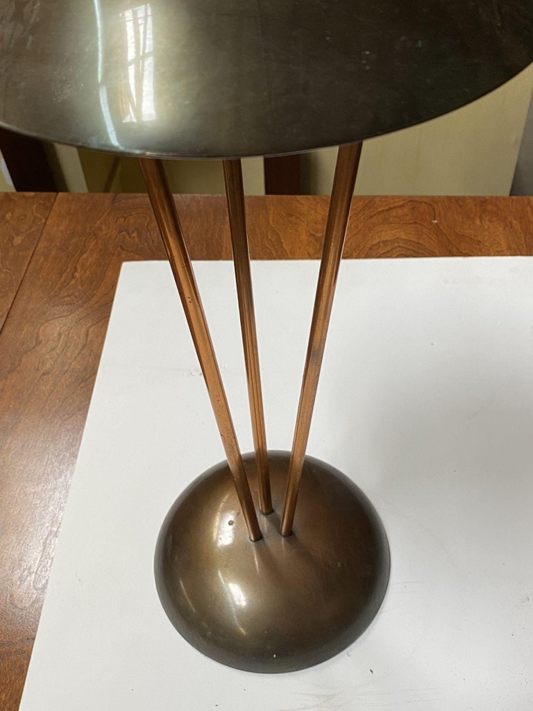 High Style Machine Age Bronze and Copper Art Deco Ashtray - 10
