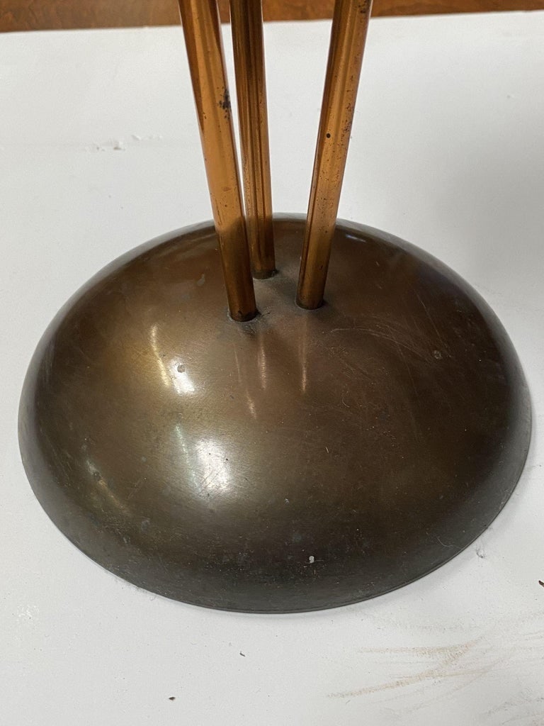 High Style Machine Age Bronze and Copper Art Deco Ashtray - 11