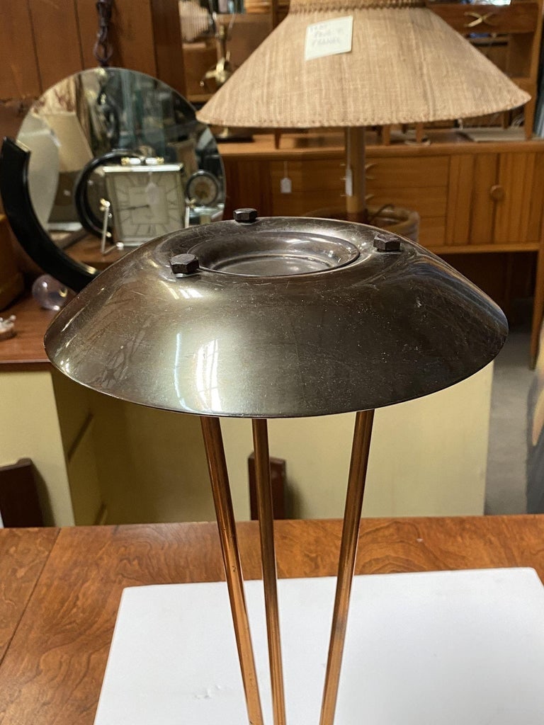 High Style Machine Age Bronze and Copper Art Deco Ashtray - 12