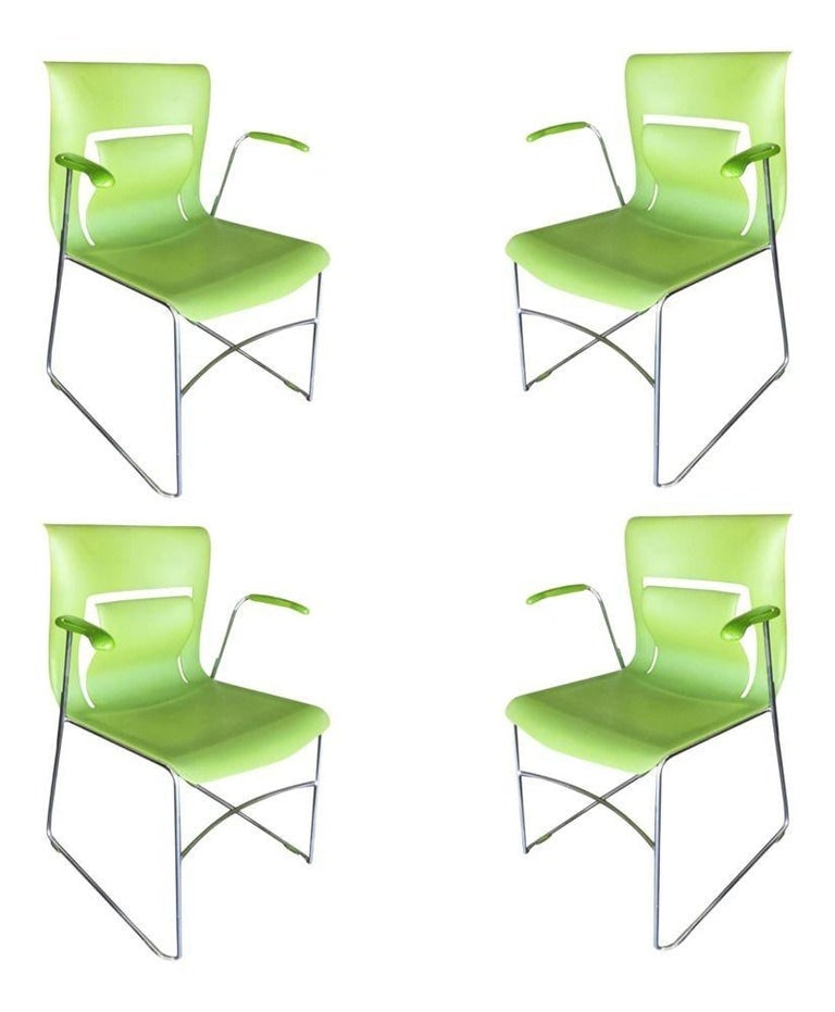 Green Stylex "Rhythm" Armchair by Sava Cvek, Pair - 3