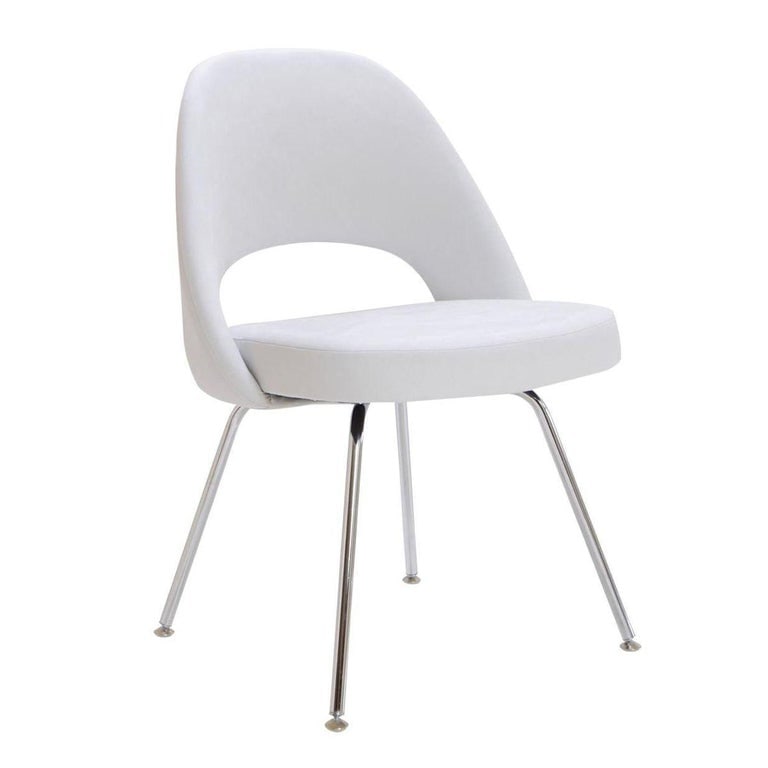 Eero Saarinen Knoll Executive Dining Chair/Armchairs with Tubular Legs, Set of 4 - 3