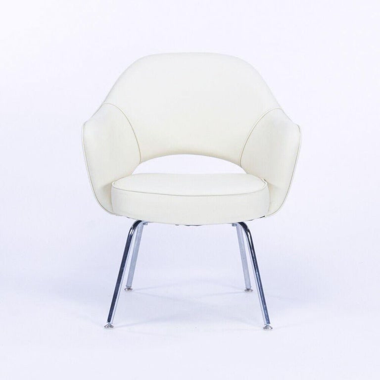 Eero Saarinen Knoll Executive Dining Chair/Armchairs with Tubular Legs, Set of 4 - 6