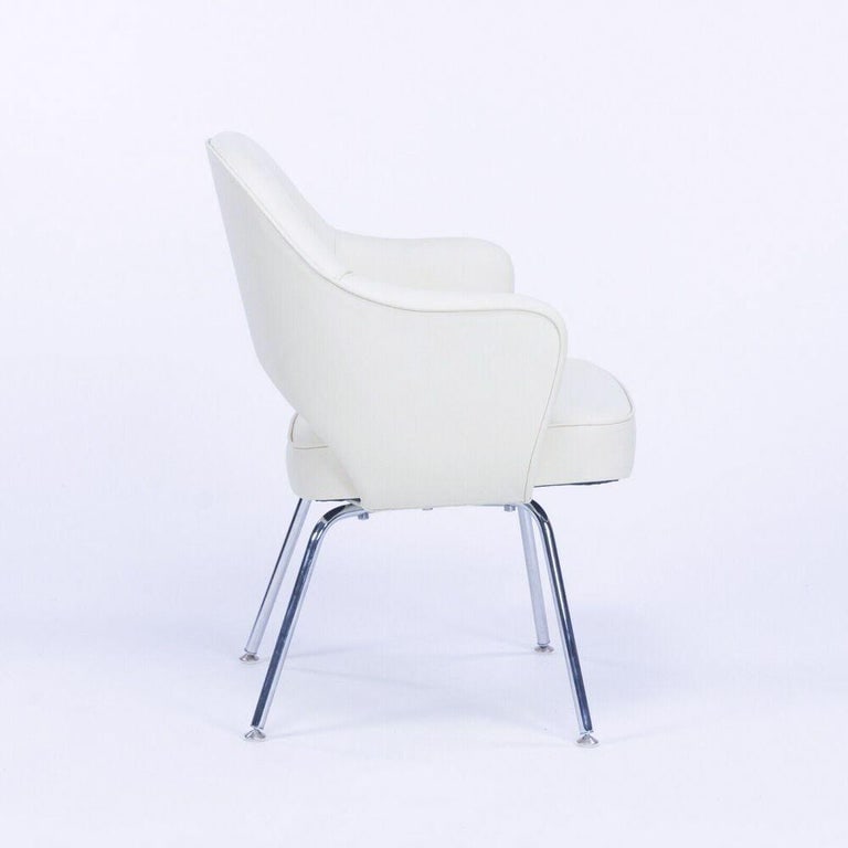 Eero Saarinen Knoll Executive Dining Chair/Armchairs with Tubular Legs, Set of 4 - 7