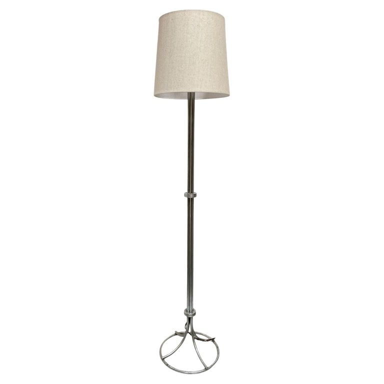 Mid-Century Modern Chrome Polish Rod Floor Lamp (1 of 5)