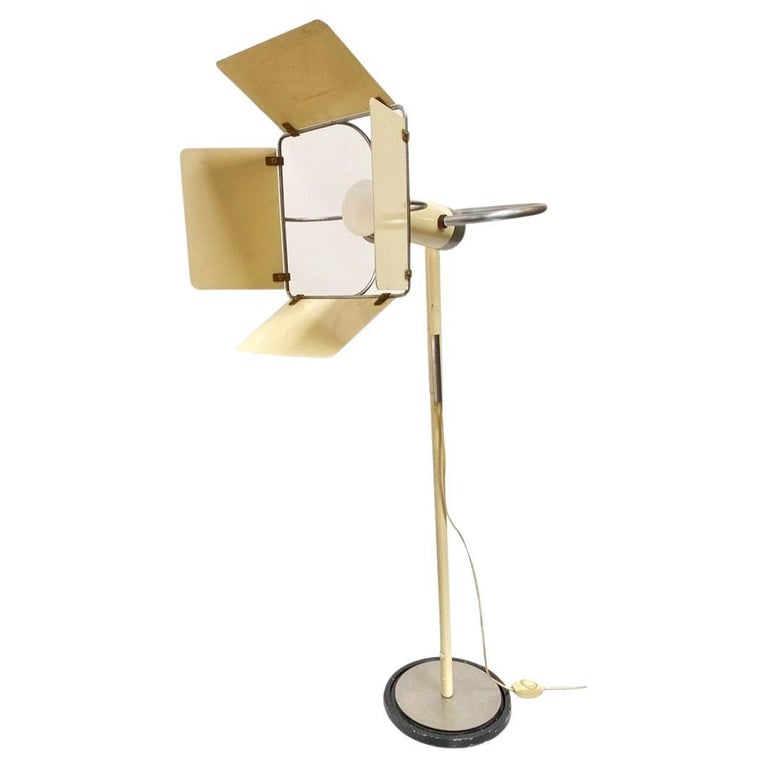 Post Modern Italian Floor Lamp with Hollywood Style Barn Doors (1 of 8)