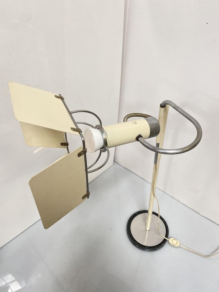 Post Modern Italian Floor Lamp with Hollywood Style Barn Doors - 4