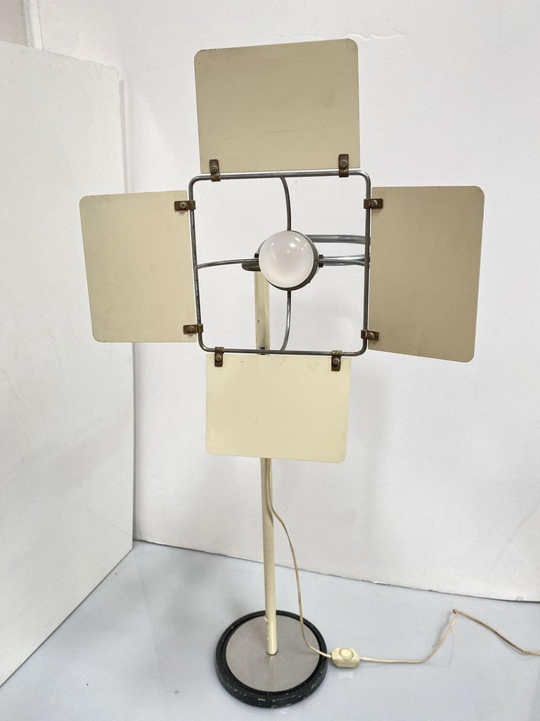 Post Modern Italian Floor Lamp with Hollywood Style Barn Doors - 5