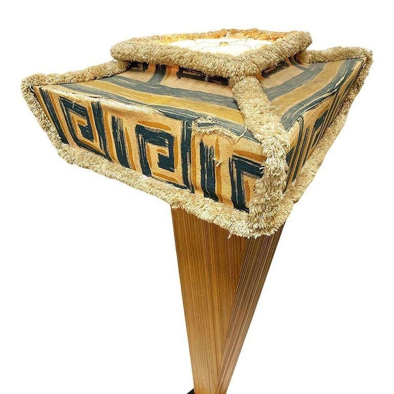 Mid-century Sculptural Combed Wood Floor Lamp in the Style of Paul Frankl - 3