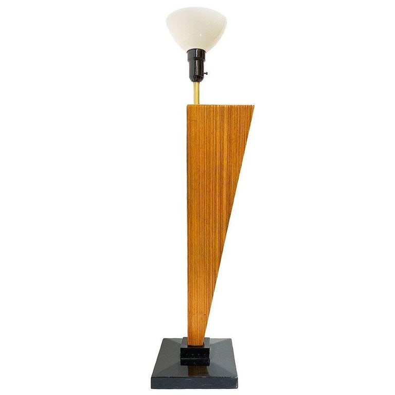 Mid-century Sculptural Combed Wood Floor Lamp in the Style of Paul Frankl - 6