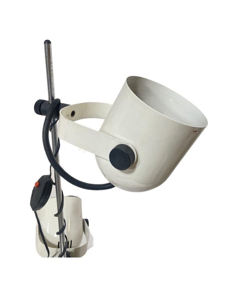 Italian Modern White Enameled Double Spot Floor Lamp, 1970 - 5