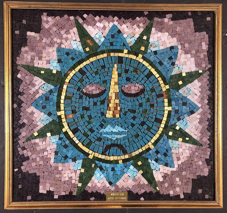 Mosaic Art "Winter Sun" Signed by Joyce Dittermore - 3
