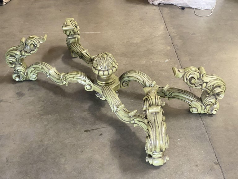 Hollywood Regency Damask Oversized Coffee Table by Thomasville - 6