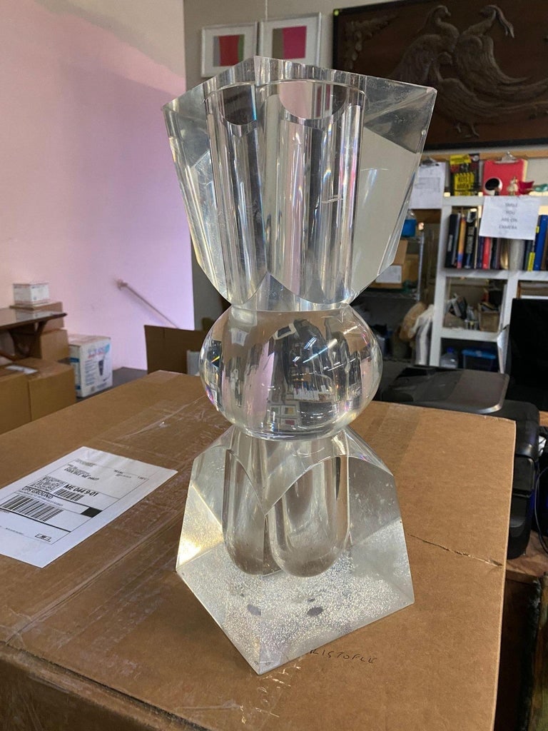 Large Vintage Hand Sculpted Vase by Charles Hollis Jones. - 4