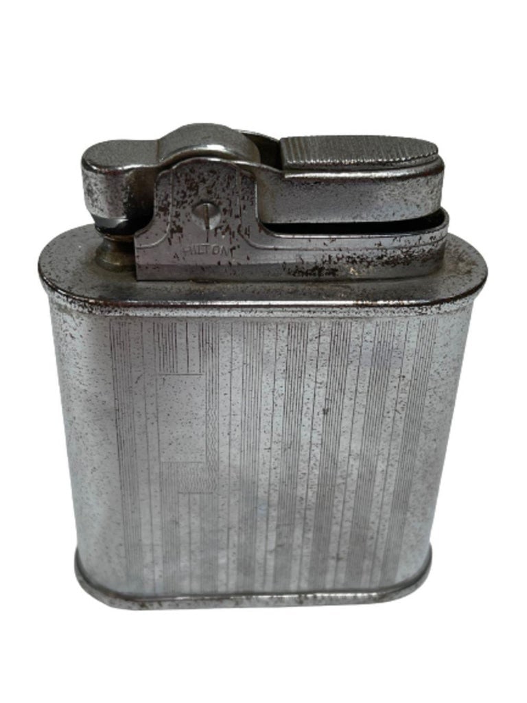 Original 1950 Stripped Table Lighter by Hilton - 6