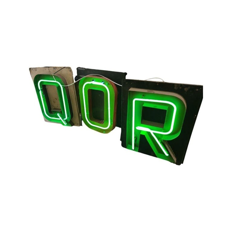 Large Vintage Neon Marquee Letter "L" from Pan American Auditorium - 5