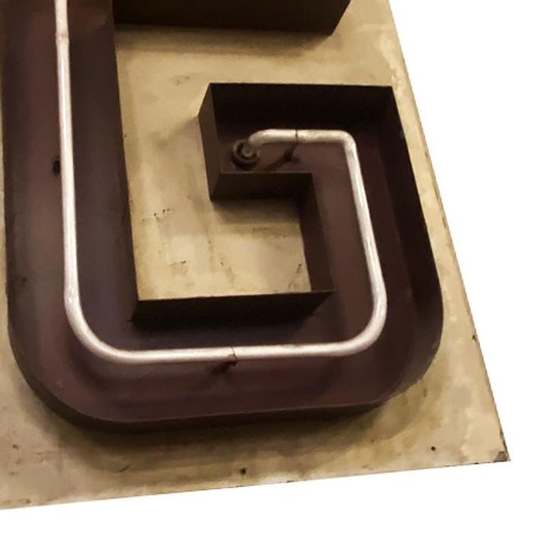 Large Vintage Neon Marquee Letter "G" from Pan American Auditorium - 4