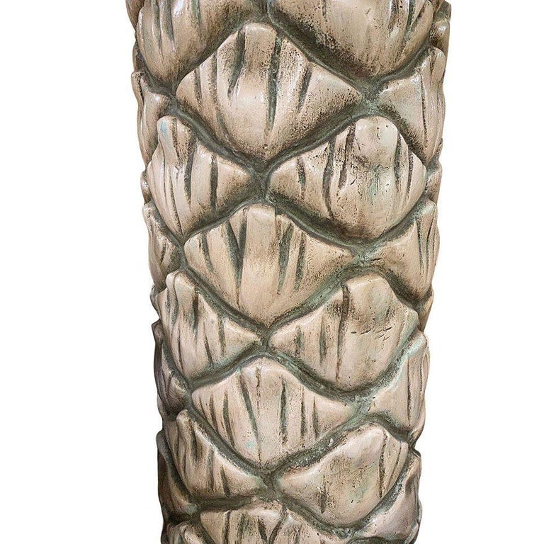 10-Foot Fiberglass Art Deco Grand Palm Tree Architectural Column, 2 Available - 6