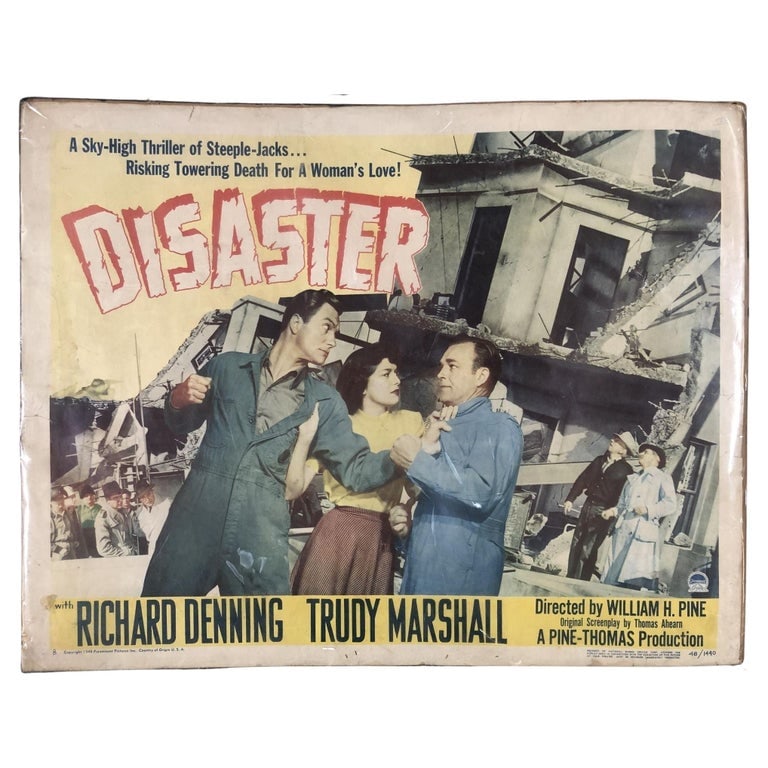 Original 1948 Disaster Movie Poster Paramount Studio (1 of 5)
