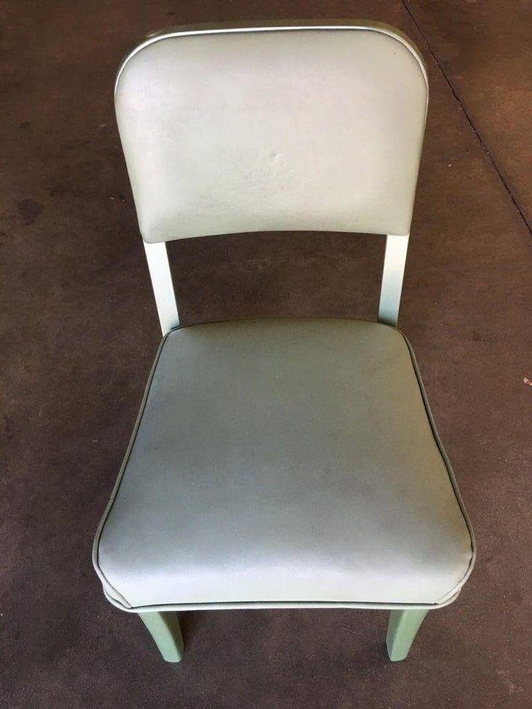 Midcentury Steelcase Tanker Dining Table and Chairs Set - 6