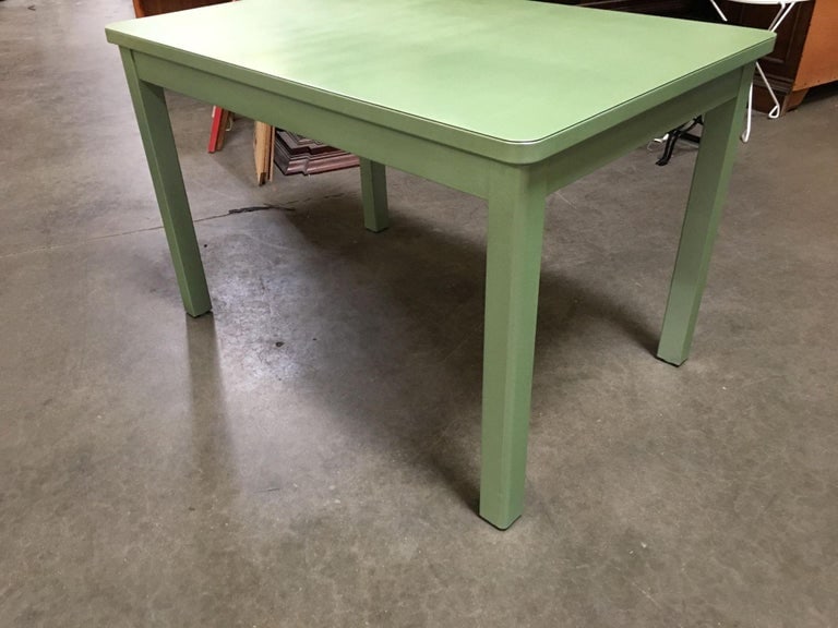 Midcentury Steelcase Tanker Dining Table and Chairs Set - 7