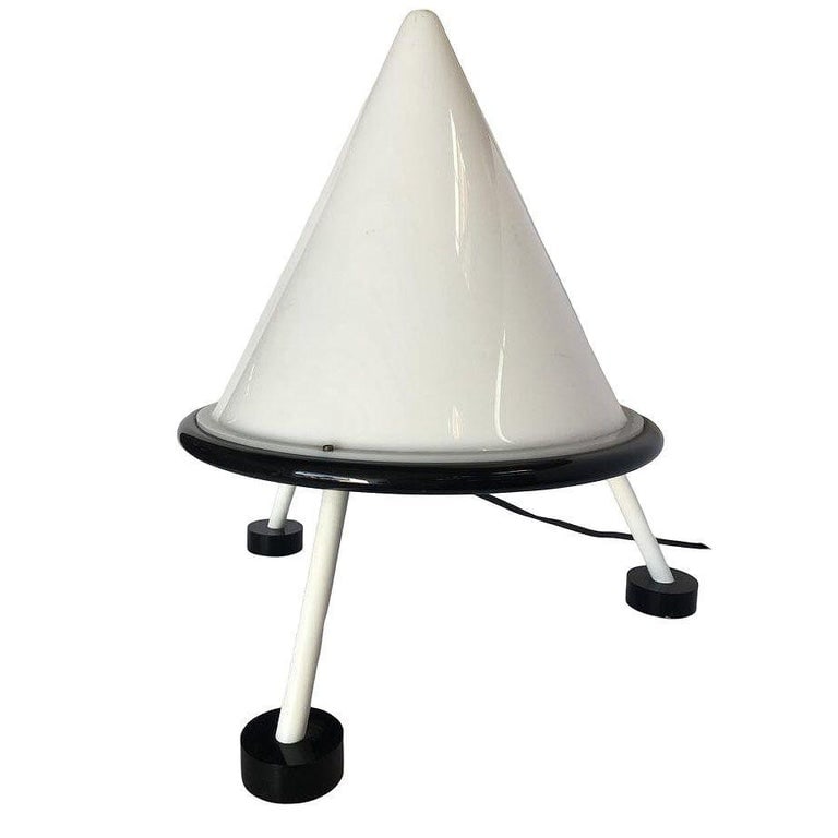 Bespoke Post Modern Acrylic Geometric Cone Table Lamp, 2 Available - 4