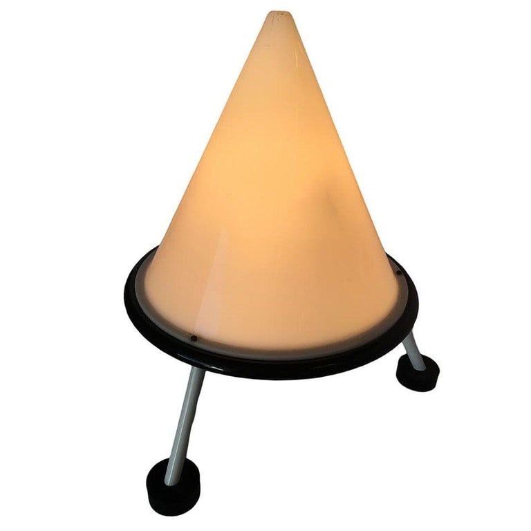 Bespoke Post Modern Acrylic Geometric Cone Table Lamp, 2 Available - 8