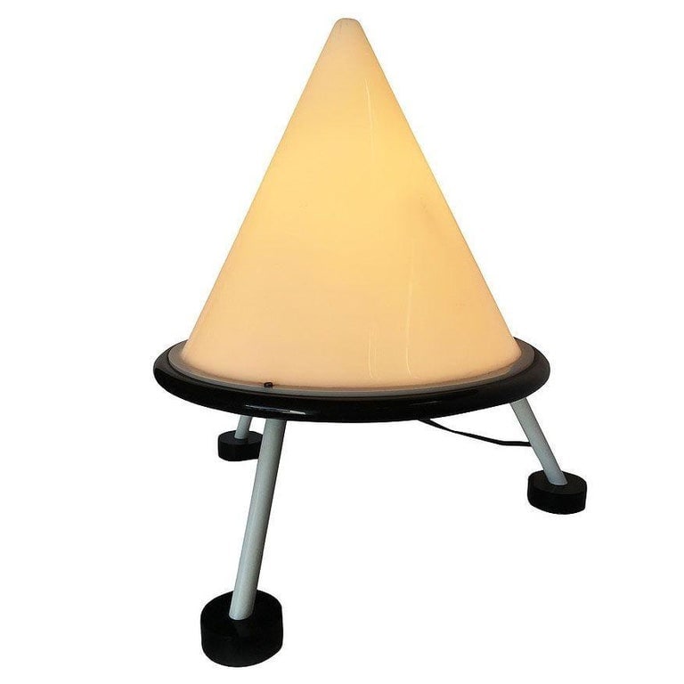Bespoke Post Modern Acrylic Geometric Cone Table Lamp, 2 Available - 9
